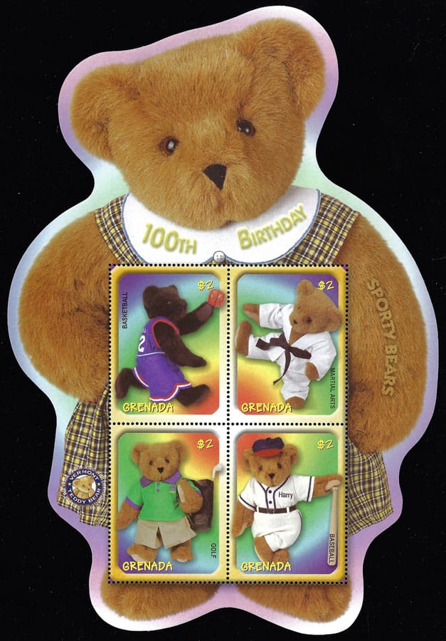 2002 Grenada – Sporty Bears SS – 100th Birthday