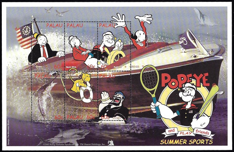 2002 Palau – Popeye – Summer Sports – On boat