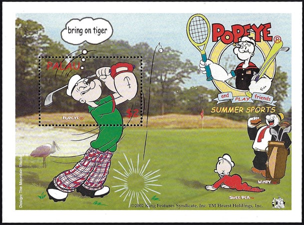 2002 Palau – Popeye – Summer Sports – Golfing