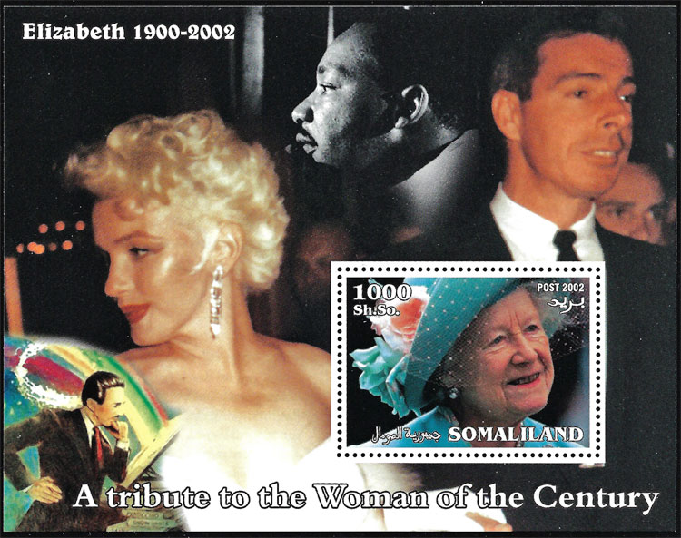 2002 Somaliland – A Tribute to the Women of the Century, Elvis Presley with Joe Dimaggio