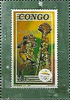 2002 Spain – Filabarna 2002 – "1992 Congo: Olympics in Barcelona" stamp