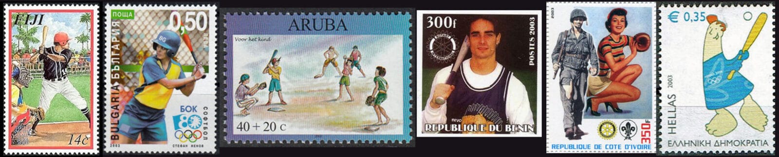2003 Baseball Postage Stamps Header