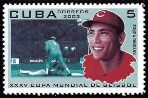 2003 Cuba – 35th World Championship of Baseball – 5¢ with Antonio Munoz