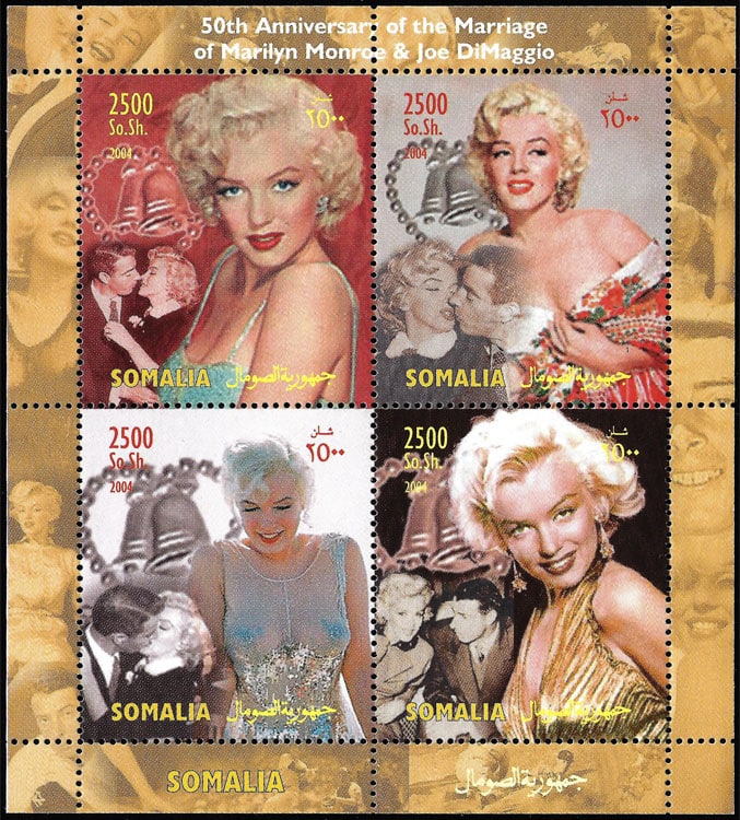 2004 Somalia – 50th Wedding Anniversary of Marilyn Monroe & Joe Dimaggio