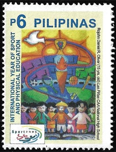2005 Philippines – 60 Years of United Nations, dove to the left