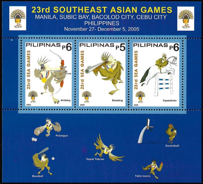 2005 Philippines – 23rd Southeast Asian Games SS, baseball pictogram