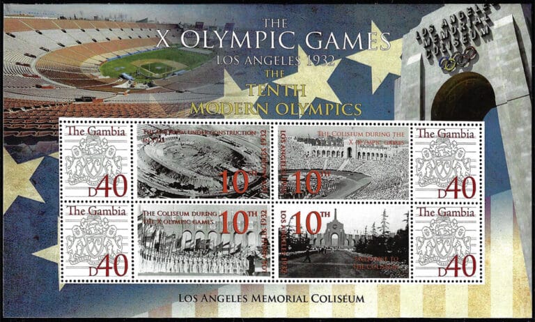2008 Gambia – The Olympic Games with Los Angeles Coliseum