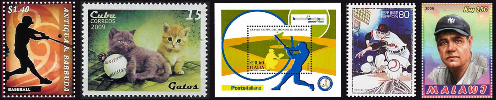 2009 Baseball Postage Stamps header
