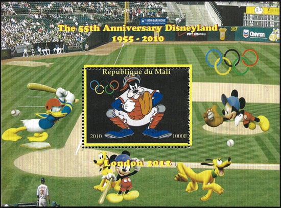 2010 Mali – 55th Anniversary of Disneyland – Goofy catching