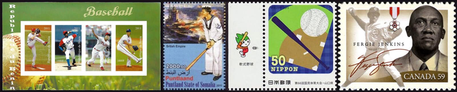 2011 Baseball Postage Stamps header