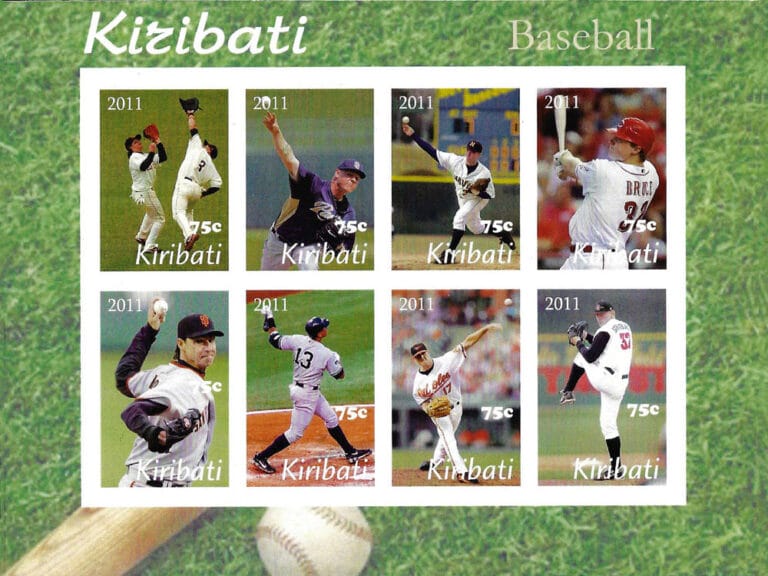 2011 Kiribati – Baseball, 8 x 75c