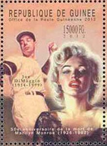 2012 Guinea – 50th Anniversary of Marilyn Monroe & Joe Dimaggio single
