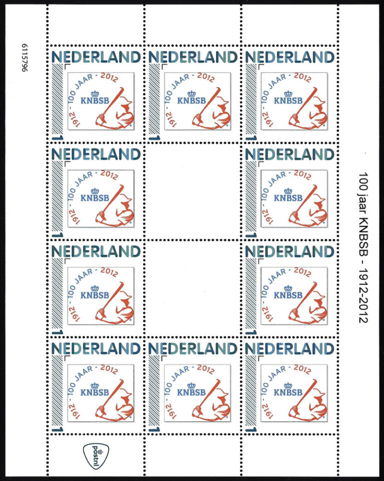 2012 Netherlands – 100 Years of Royal Dutch Softball & Baseball Federation SS