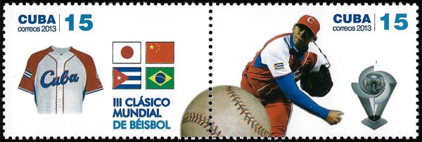 2013 Cuba – Baseball World Classic 15¢ – Pitcher and Jersey