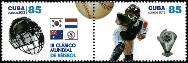 2013 Cuba – Baseball World Classic 85¢ – Catcher and mask