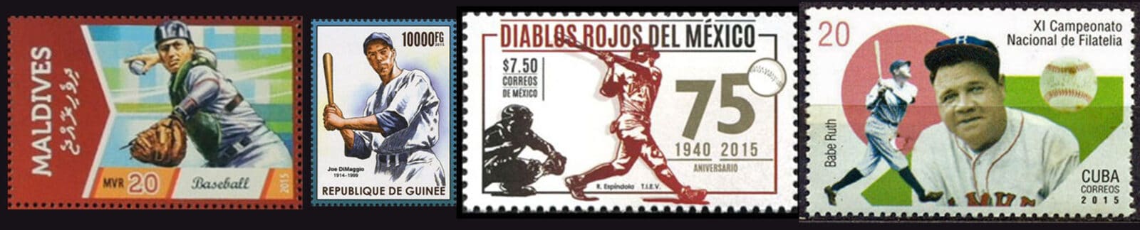 2015 Baseball Postage Stamps header