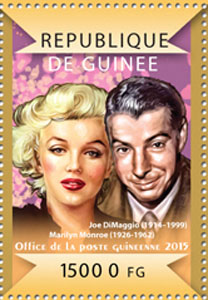 2015 Guinea – Marilyn Monroe with Joe Dimaggio