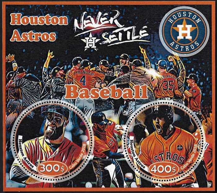 2018 Cape Verde – Baseball – Houston Astros (2 values)
