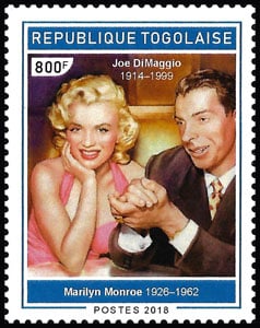 2018 Togo – Marilyn Monroe with Joe Dimaggio