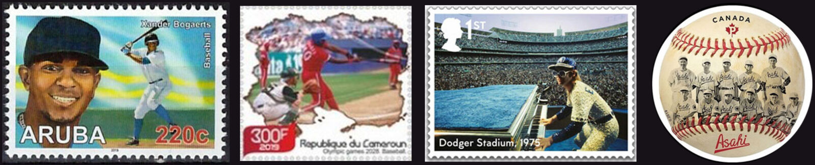 2019 Baseball Postage Stamps header