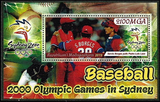 2019 Madagascar – Baseball – 2000 Olympic Games in Sydney (1 value) with Servio Borges, Pedro Luis Lazo