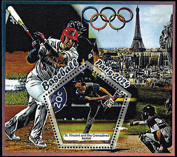 2019 St. Vincent Grenadines – 2024 Summer Olympics in Paris (1 value)