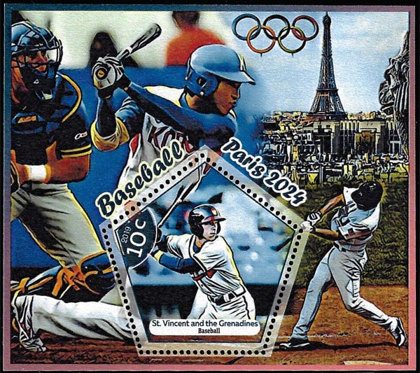 2019 St. Vincent Grenadines – 2024 Summer Olympics in Paris (1 value)
