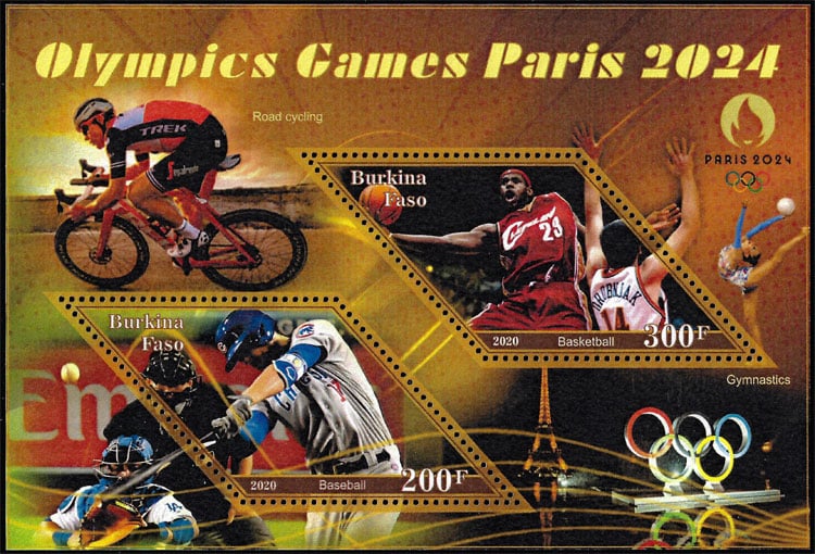 2020 Burkina Faso – Olympic Games Paris 2024 (2 values)