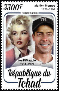 2020 Chad – Marilyn Monroe with Joe Dimaggio