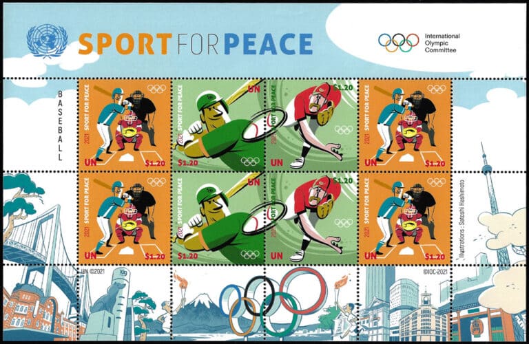 2021 United Nations – Sport for Peace – Baseball SS (4 values)