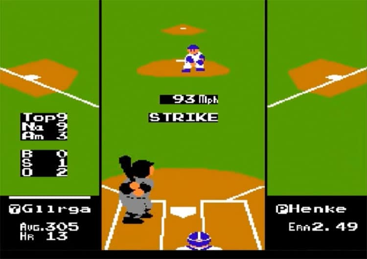 Andres Gallaraga in RBI Baseball by Nintendo