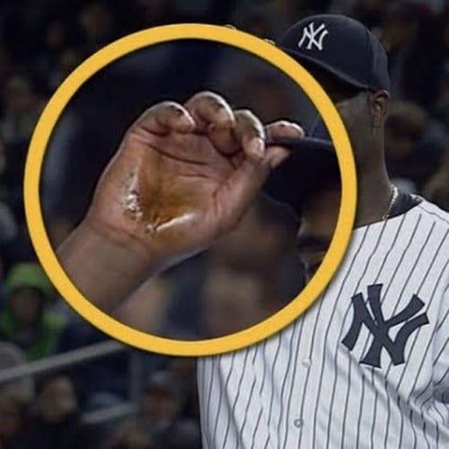 Foreign Substance on a Baseball