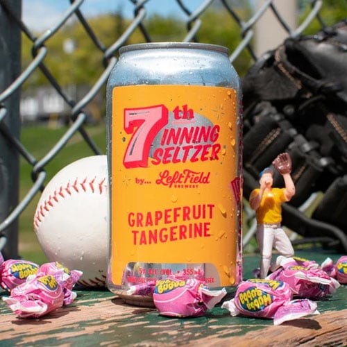 Left Field Brewery – 7th Inning Seltzer, Grapefruit Tangerine