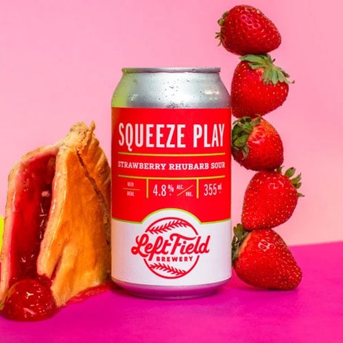 Left Field Brewery – Squeeze Play, Strawberry Rhubarb Sour