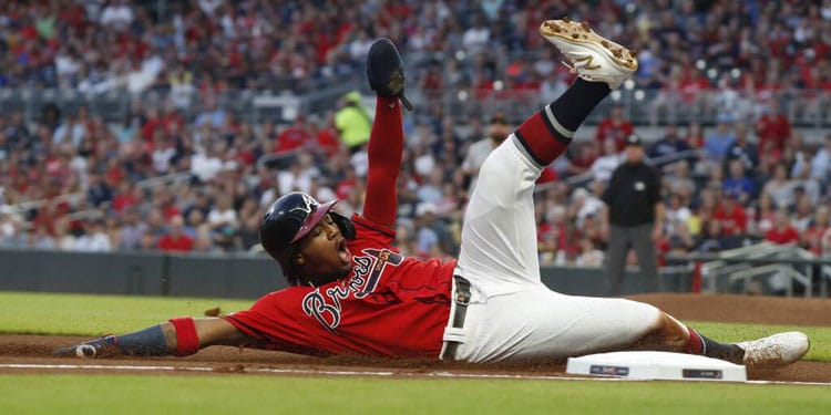 Ronald Acuna Jr. Sliding