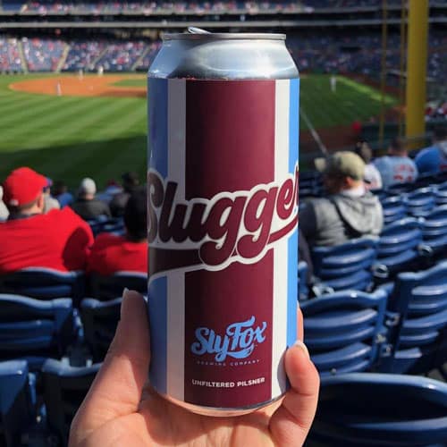 Sly Fox Slugger Unfiltered Pilsner 16oz Cans 16OZ - Pavlish Beverage  Drive-Thru, Bethlehem, PA