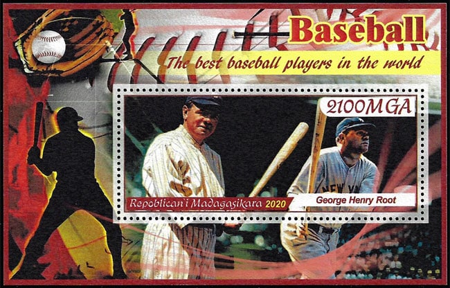 2020 Madagascar – The Best Baseball Players in the World (1 value) with Babe Ruth