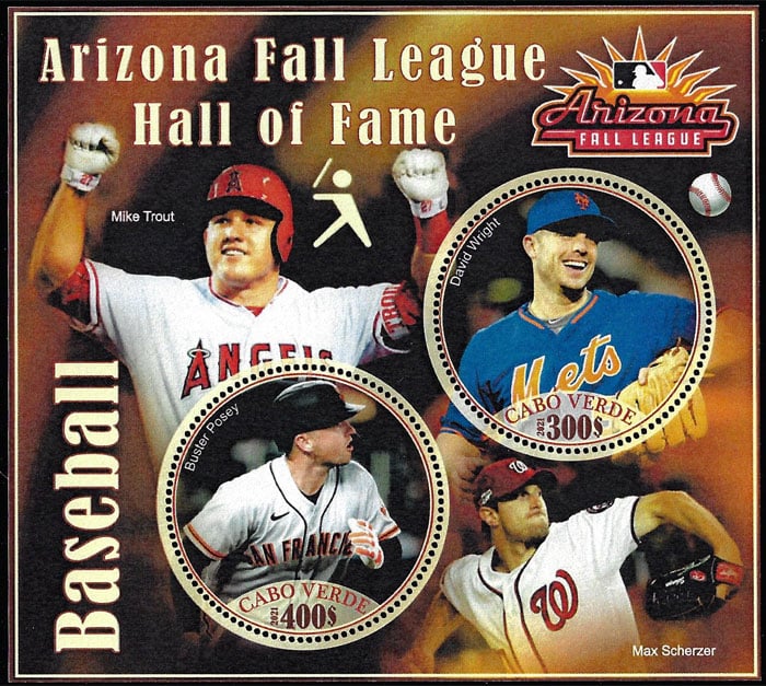 2021 Cabo – Arizona Fall League Hall of Fame (2 values) with Buster Posey, David Wright