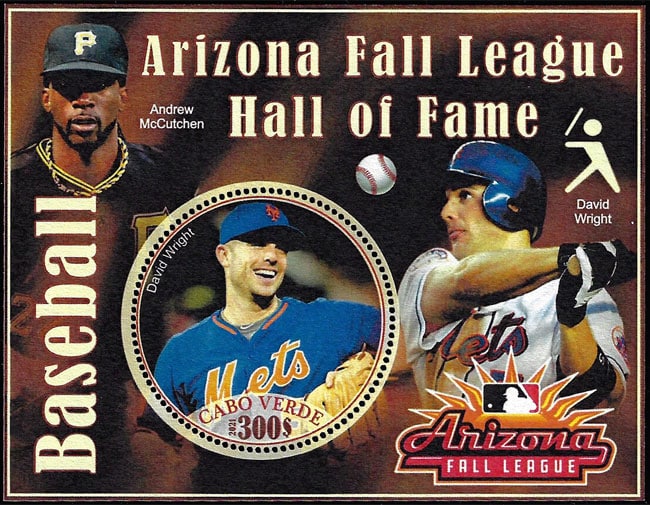 2021 Cabo – Arizona Fall League Hall of Fame (1 value) with David Wright