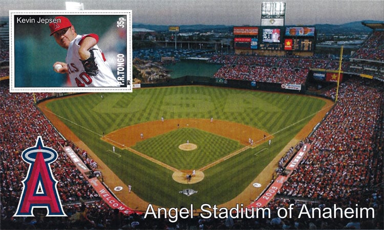 2012 P.R. Tongo – MLB Stadiums with Kevin Jepsen at Angel Stadium of Anaheim
