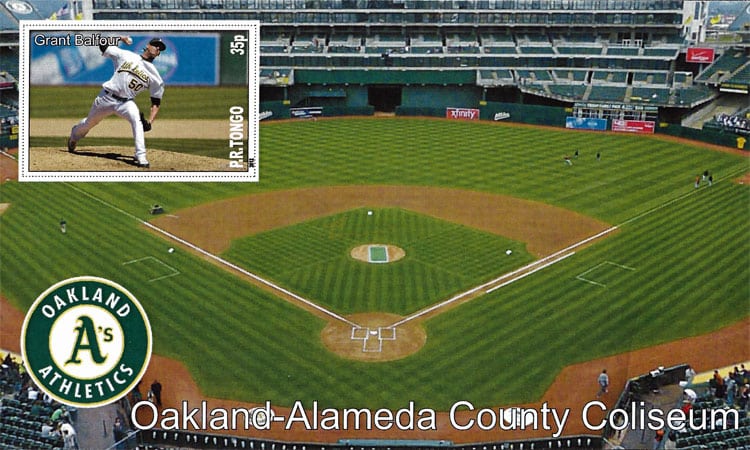 2012 P.R. Tongo – MLB Stadiums with Grant Balfour at Oakland Alameda County Stadium