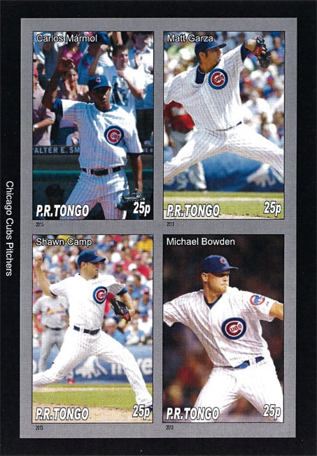 2013 P.R. Tongo – Chicago Cubs Pitchers, featuring Carlos Marmol, Shawn Camp, Matt Garza, Michael Bowden