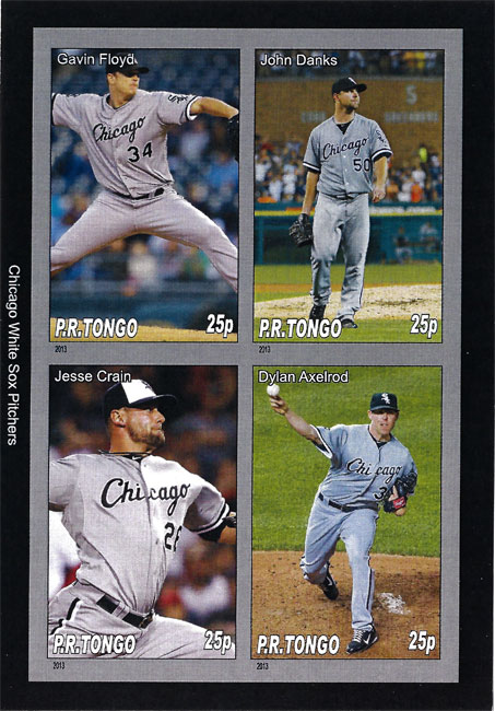 2013 P.R. Tongo – Chicago White Sox Pitchers, featuring Gavin Floyd, John Danks, Jesse Crain, Dylan Axelrod