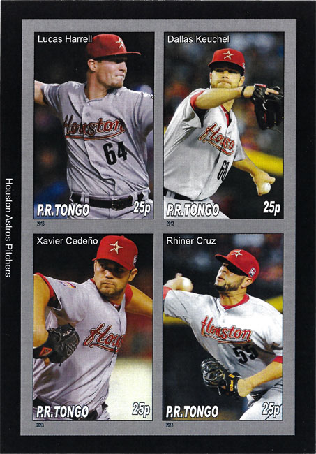 2013 P.R. Tongo – Houston Astros Pitchers, featuring Lucas Harrell, Dallas Keuchel, Zavier Cedeno, Rhiner Cruz