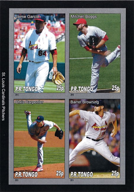 2013 P.R. Tongo – St. Louis Cardinals Pitchers, featuring Jaime Garcia, Chris Carpenter, Mitchell Boggs, Barret Browning