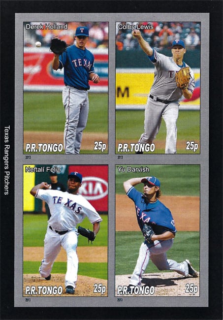 2013 P.R. Tongo – Texas Rangers Pitchers, featuring Derek Holland, Colby Lewis, Neftalí Féliz, Yu Darvish
