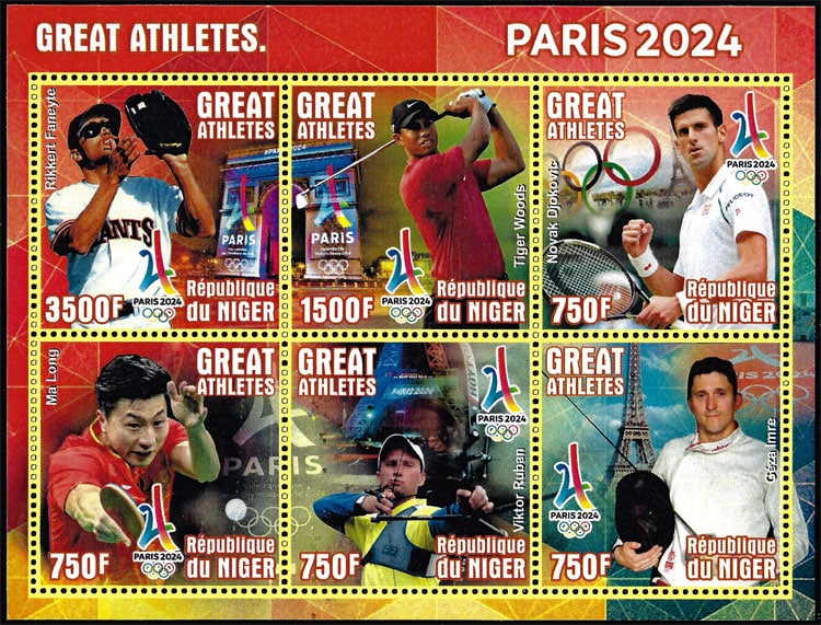 2020 Niger – Great Athletes – Paris 2024, with Rikkert Faneyte (6 values)