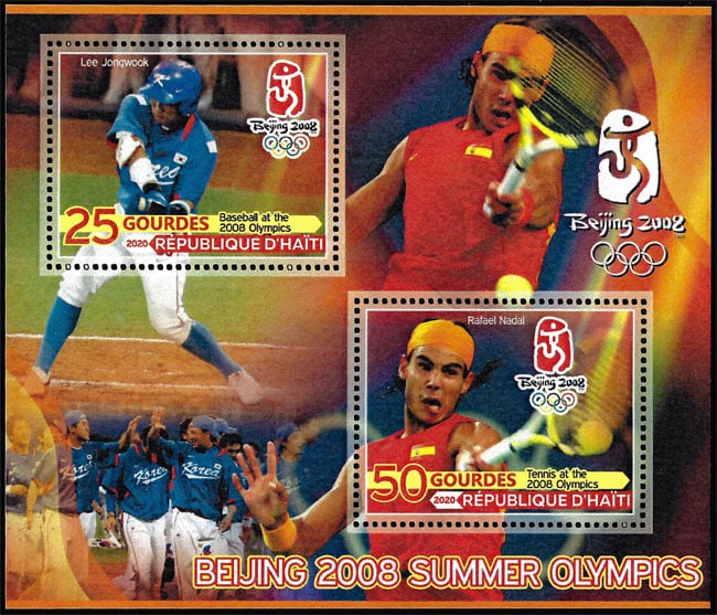 2020 Haiti – Beijing 2008 Summer Games, Lee Jongwook with Rafael Nadal (2 values)