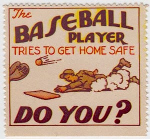 1938 Texas League of Safety – Baseball Player