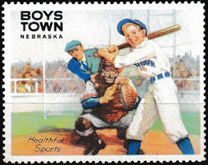 1951 Boys Town Nebraska – Healthful Sports, baseball